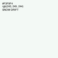 #F3F9F4 - Snow Drift Color Image